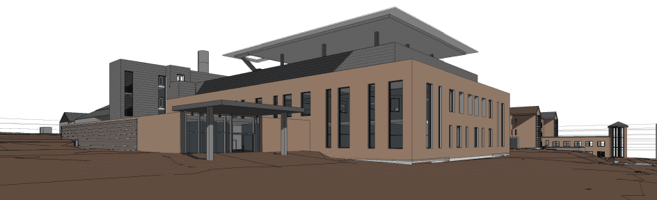 Sketch of the new Emergency Department and Critical Care Unit