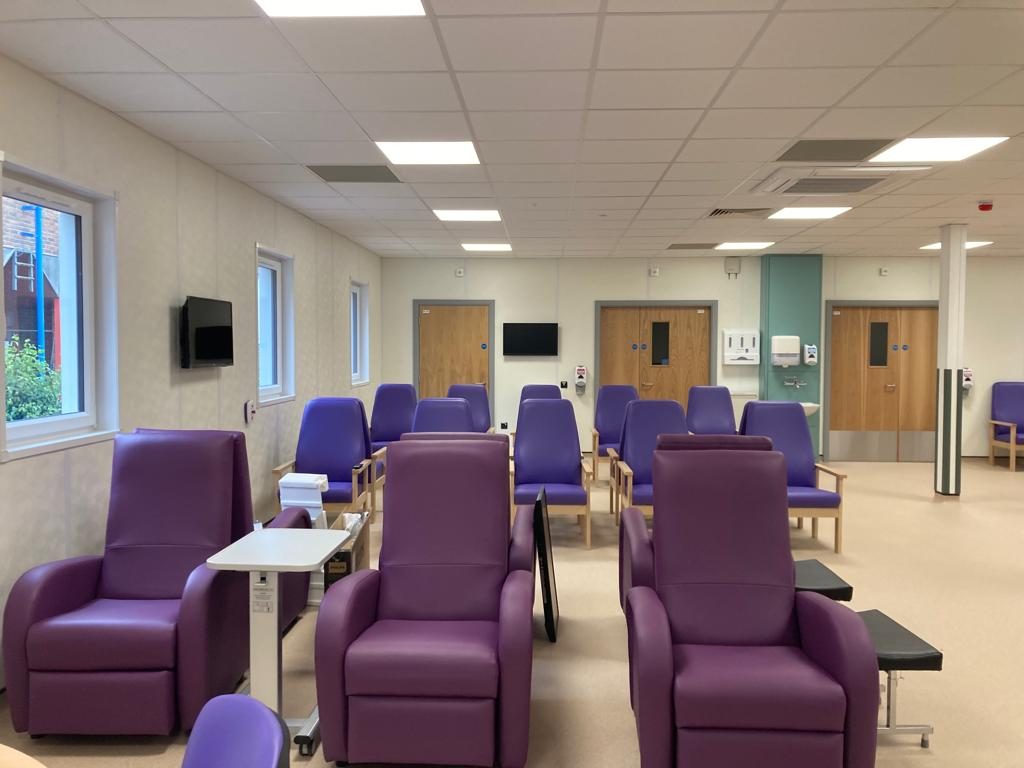 Chairs in the new Discharge Lounge area