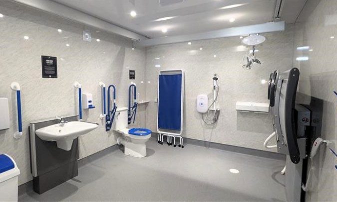 Changing Places facility - inside The inside of a Changing Places facility - including a range of specialist equipment.